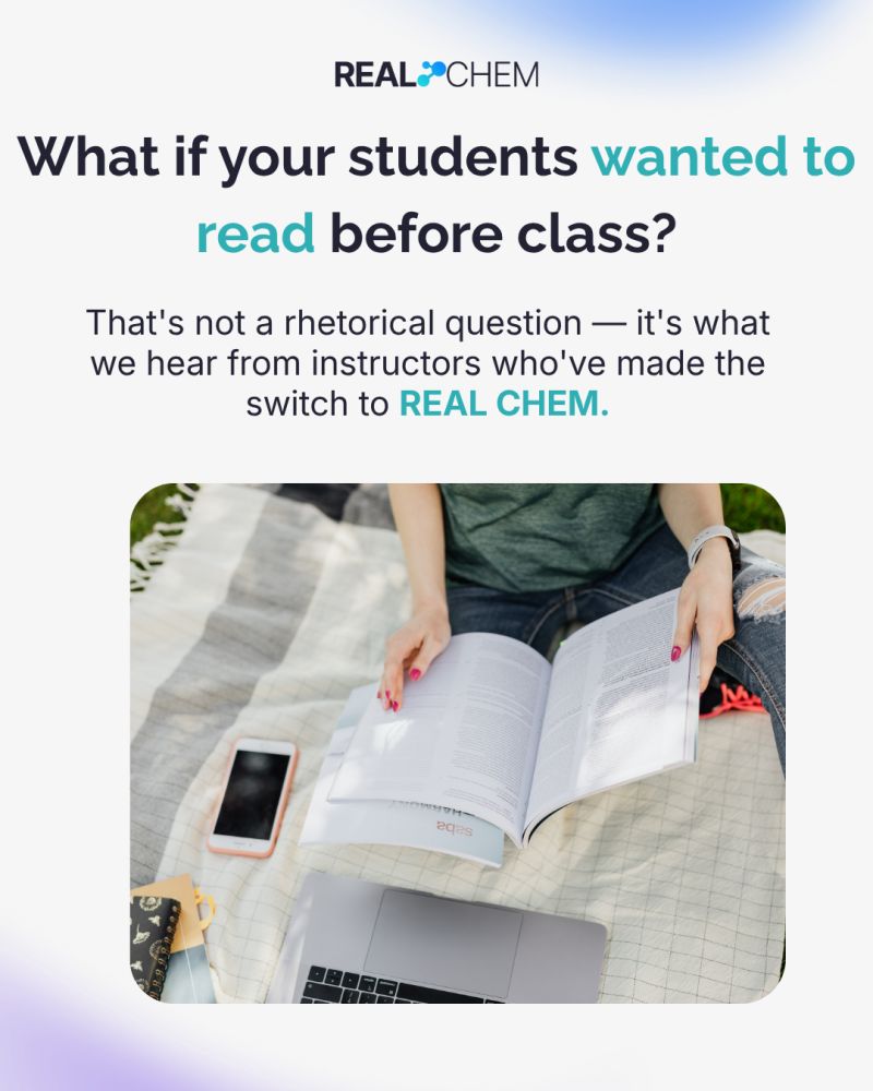 Featured image for the article: REAL CHEM is a research-backed general chemistry platform built on…
