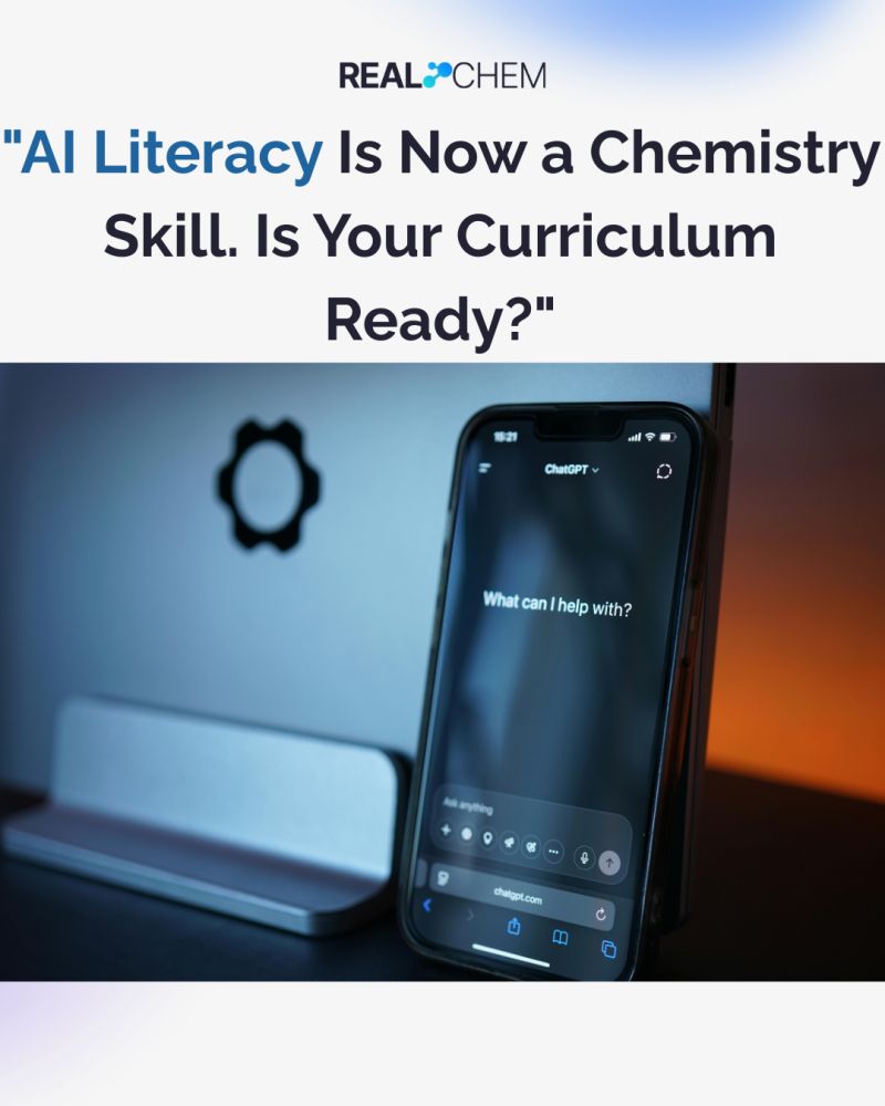 Scientific banner illustrating: 💡 The 2026 ChemEd Summit just put chemistry educators on…