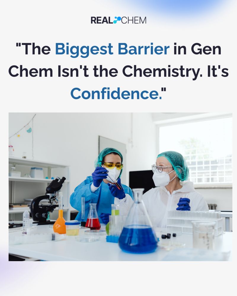 Scientific banner illustrating: 🔬 Ask any gen chem instructor what keeps students from…